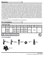 Preview for 3 page of HAMPTON BAY 1002 722 088 Use And Care Manual