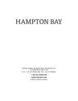 Preview for 16 page of HAMPTON BAY 1002 722 088 Use And Care Manual