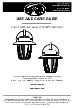 HAMPTON BAY 1002 931 789 Use And Care Manual preview