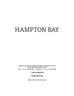 Preview for 17 page of HAMPTON BAY 1002 938 103 Use And Care Manual