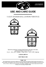 HAMPTON BAY 1002 956 547 Use And Care Manual preview