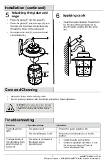 Preview for 7 page of HAMPTON BAY 1002 956 547 Use And Care Manual