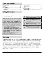 Preview for 2 page of HAMPTON BAY 1002 962 459 Use And Care Manual