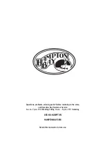 Preview for 10 page of HAMPTON BAY 1003 131 962 Use And Care Manual