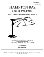 Preview for 1 page of HAMPTON BAY 1003 348 766 Use And Care Manual