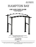 Preview for 1 page of HAMPTON BAY 1003 516 705 Use And Care Manual