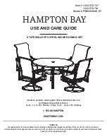 HAMPTON BAY 1003 978 704 Use And Care Manual preview