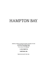 Preview for 21 page of HAMPTON BAY 1003 981 303 Use And Care Manual