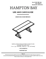 Preview for 7 page of HAMPTON BAY 1003 986 547 Use And Care Manual