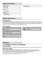 Preview for 2 page of HAMPTON BAY 1003159681 Use And Care Manual