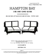 Preview for 1 page of HAMPTON BAY 1004 041 572 Use And Care Manual