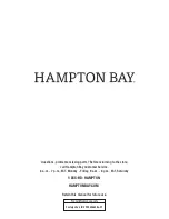 Preview for 15 page of HAMPTON BAY 1004 041 572 Use And Care Manual