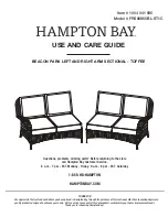 Preview for 1 page of HAMPTON BAY 1004 041 595 Use And Care Manual