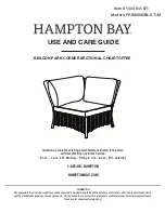 Preview for 16 page of HAMPTON BAY 1004 041 595 Use And Care Manual