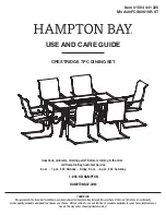 HAMPTON BAY 1004 441 320 Use And Care Manual preview