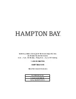 Preview for 11 page of HAMPTON BAY 1004 486 460 Use And Care Manual