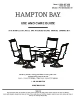 Preview for 1 page of HAMPTON BAY 1004 487 436 Use And Care Manual