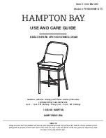 Preview for 8 page of HAMPTON BAY 1004 892 496 Use And Care Manual