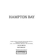 Preview for 16 page of HAMPTON BAY 1004 892 496 Use And Care Manual