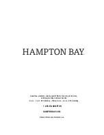 Preview for 20 page of HAMPTON BAY 1004525485 Use And Care Manual