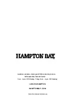 Preview for 9 page of HAMPTON BAY 1004612881 Use And Care Manual