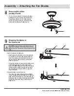 Предварительный просмотр 15 страницы HAMPTON BAY 1005 077 588 Use And Care Manual