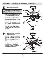 Предварительный просмотр 18 страницы HAMPTON BAY 1005 077 588 Use And Care Manual