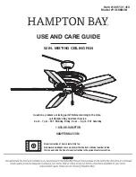 HAMPTON BAY 1005 131 413 Use And Care Manual preview