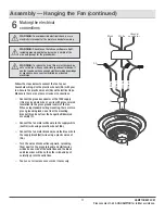 Предварительный просмотр 11 страницы HAMPTON BAY 1005 131 413 Use And Care Manual