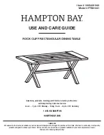 HAMPTON BAY 1005 439 94 Use And Care Manual preview