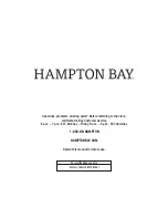 Preview for 7 page of HAMPTON BAY 1005 439 94 Use And Care Manual