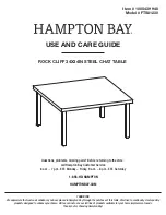 Предварительный просмотр 1 страницы HAMPTON BAY 1005 439 948 Use And Care Manual