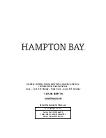 Preview for 12 page of HAMPTON BAY 1005 605 239 Use And Care Manual