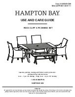 Предварительный просмотр 1 страницы HAMPTON BAY 1005 609 609 Use And Care Manual