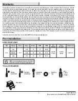 Preview for 4 page of HAMPTON BAY 1005 727 925 Use And Care Manual