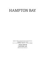 Preview for 15 page of HAMPTON BAY 1005 727 925 Use And Care Manual