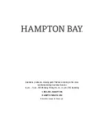 Предварительный просмотр 13 страницы HAMPTON BAY 1005 819 921 Use And Care Manual