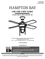 HAMPTON BAY 1005 819 929 Use And Care Manual preview