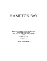 Предварительный просмотр 15 страницы HAMPTON BAY 1005 819 959 Use And Care Manual