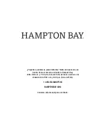 Предварительный просмотр 30 страницы HAMPTON BAY 1005 819 959 Use And Care Manual