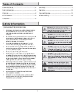 Preview for 2 page of HAMPTON BAY 1005 819 992 Use And Care Manual