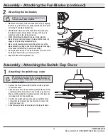 Preview for 11 page of HAMPTON BAY 1005 819 992 Use And Care Manual