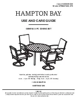 HAMPTON BAY 1005609600 Use And Care Manual preview