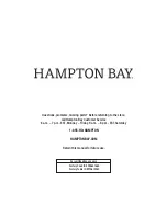 Предварительный просмотр 11 страницы HAMPTON BAY 1005609600 Use And Care Manual