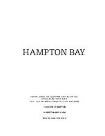 Preview for 12 page of HAMPTON BAY 1005673973 Use And Care Manual