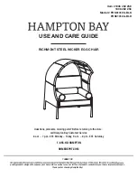 Preview for 1 page of HAMPTON BAY 1006 452 256 Use And Care Manual