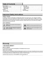 Preview for 2 page of HAMPTON BAY 1006 572 501 Use And Care Manual