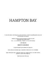 Предварительный просмотр 10 страницы HAMPTON BAY 1006 787 899 Use And Care Manual