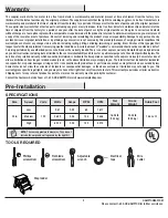 Preview for 3 page of HAMPTON BAY 1007 532 504 Use And Care Manual