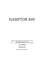 Preview for 10 page of HAMPTON BAY 1007723933 Use And Care Manual